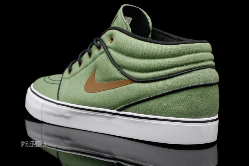 Nike Sb Zoom Stefan Janoski Mid Oil Green Pecan 5