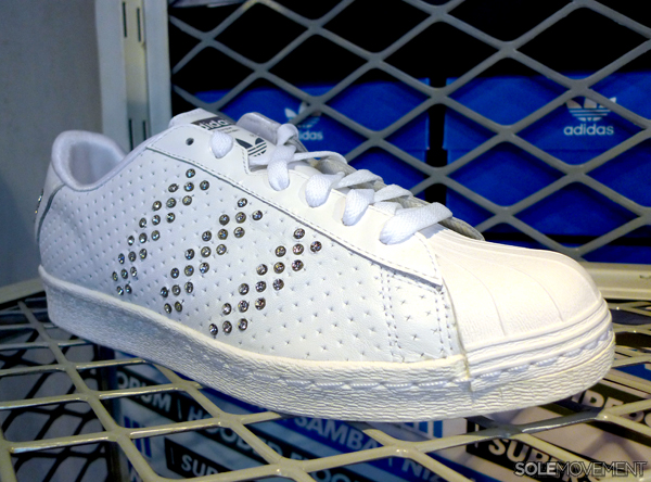 Adidas Originals Superstar Xl White Swarovski Crystal Studs 3