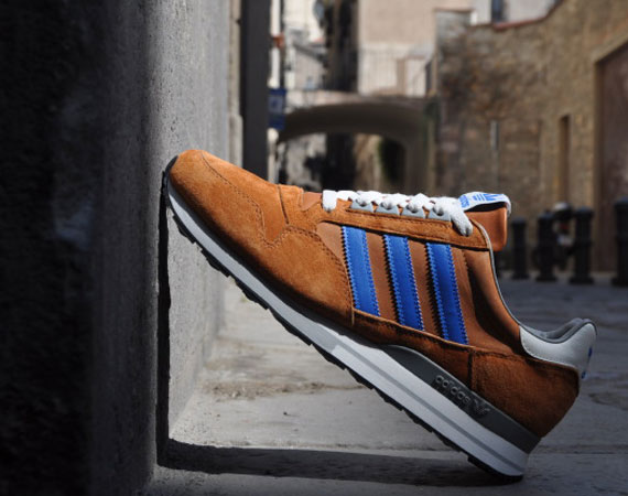Adidas Originals Zx 500 Rust Brown Blue Grey 01