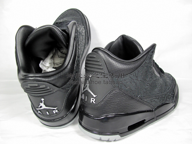 Air Jordan 3 Black Flip 4
