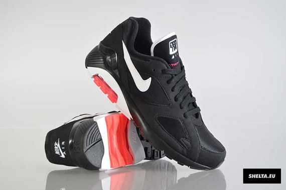 Nike Air 180 Black White Solar Red Shelta 02