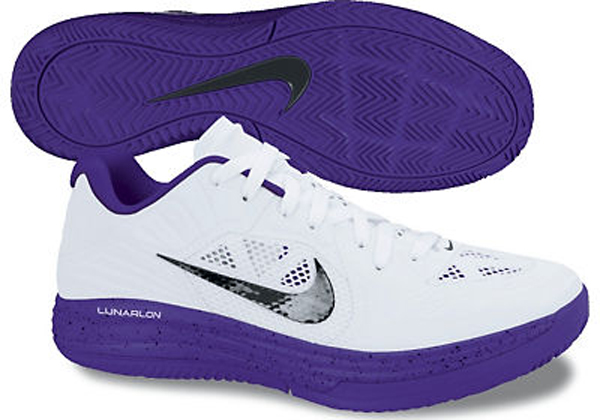 Nike Lunar Hypergamer Low White Court Purple Black