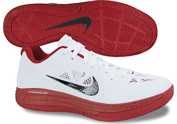 Nike Lunar Hypergamer Low White Sport Red Black