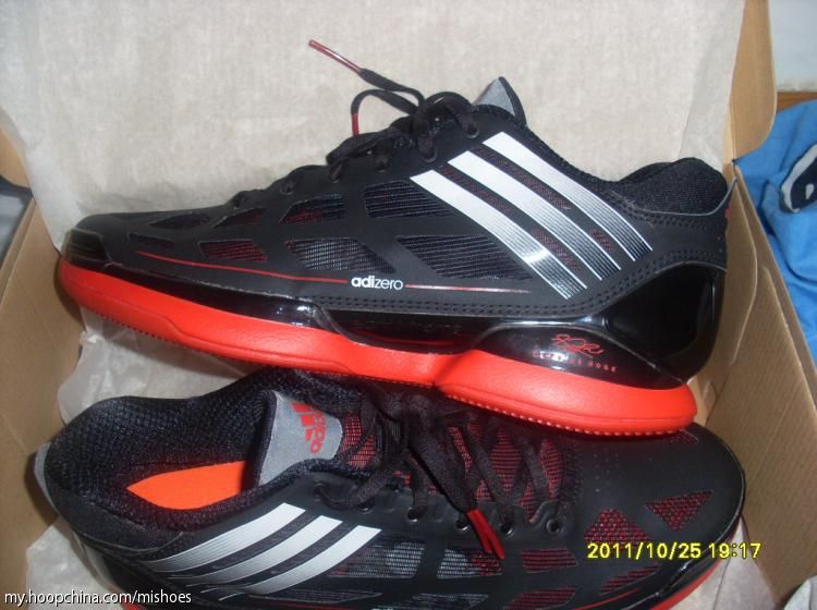 Adidas Adizero Crazy Light Low Black Red White 2