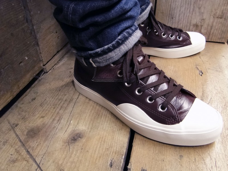 Converse First String Straight Shooter Spec Hi Burgundy 1