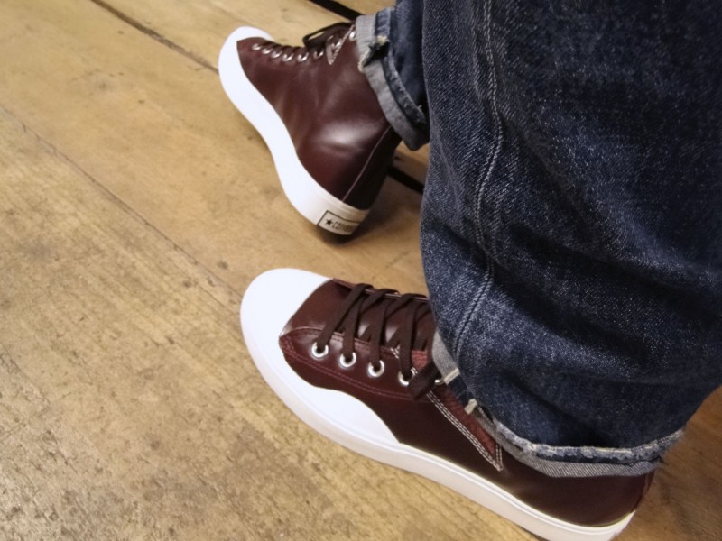 Converse First String Straight Shooter Spec Hi Burgundy 2
