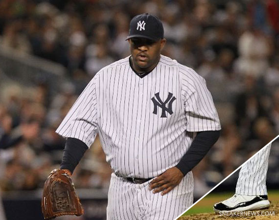 MLB Feet: C.C. Sabathia - Air Jordan XI Concord Cleats
