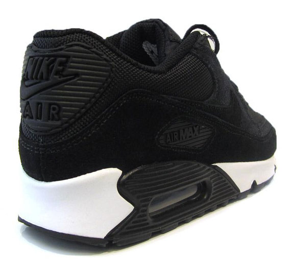Nike Air Max 90 Black Suede Mesh Glitter 02