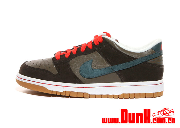 Nike Dunk Low Gs Ironstone Slate Blue Velvet Brown White 2