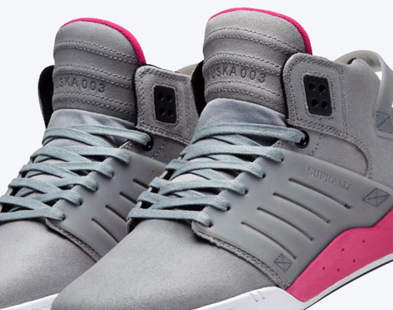 Supra Skytop III - Grey - Magenta - White