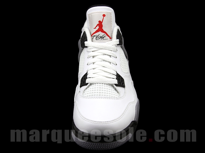 Air Jordan 4 White Tech Grey Black Red 4