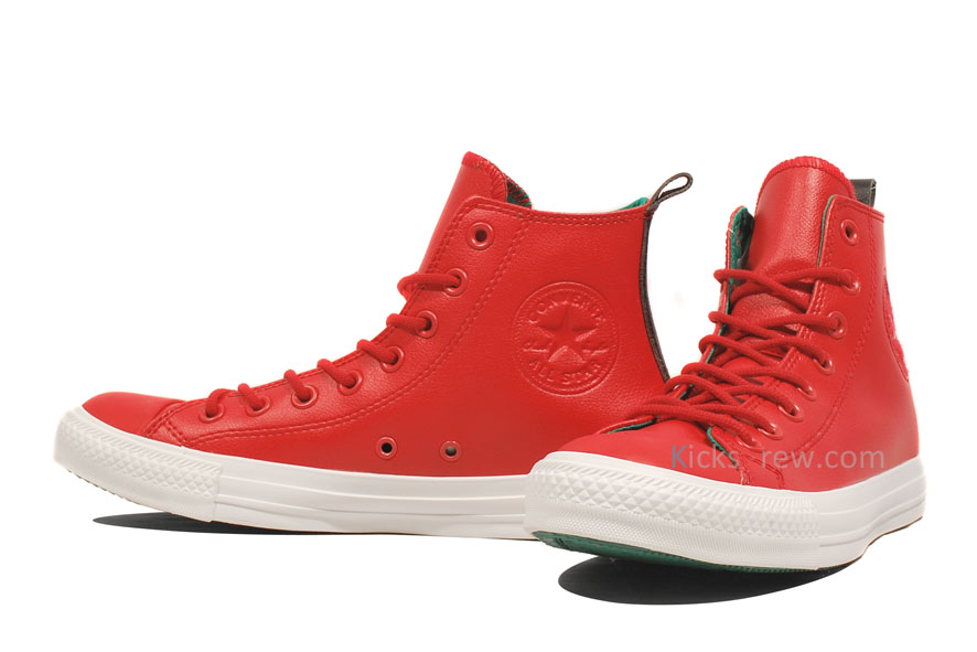 Converse Chuck Taylor Leather Hi Red 2