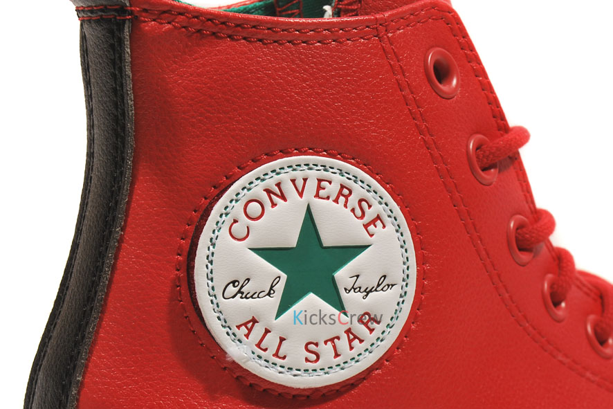 Converse Chuck Taylor Leather Hi Red 3
