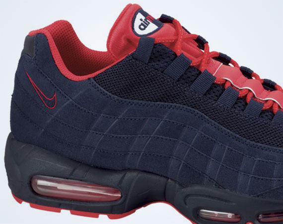Nike Air Max 95 Obsidian White Action Red 4