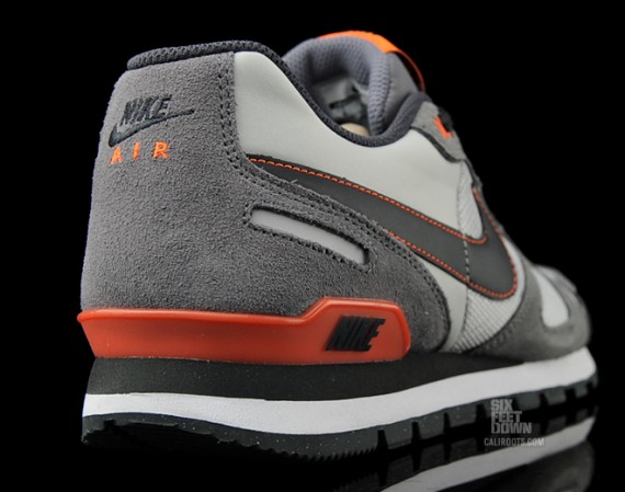 Nike Air Waffle Trainer - Neutral Grey - Anthracite - Orange