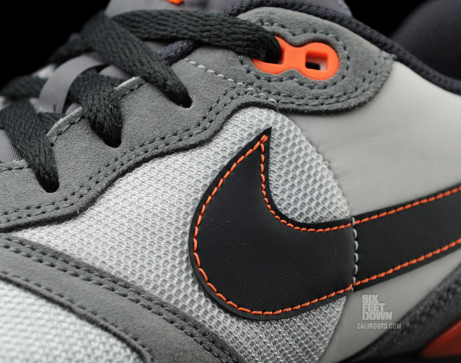 Nike Air Waffle Trainer Neutral Grey Anthracite Orange 4