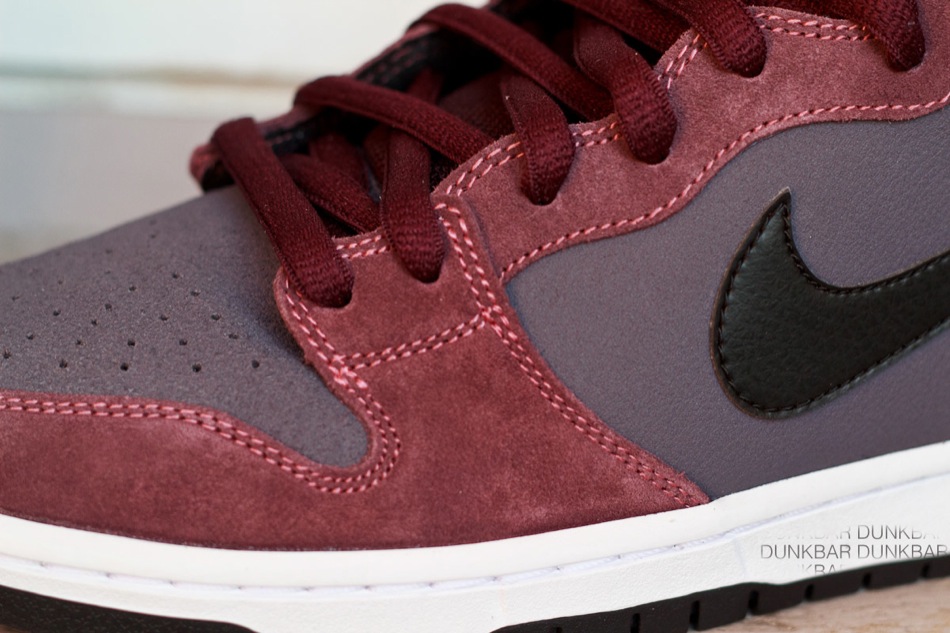 Nike Sb Dunk High Deep Burgundy Purple White Black 3