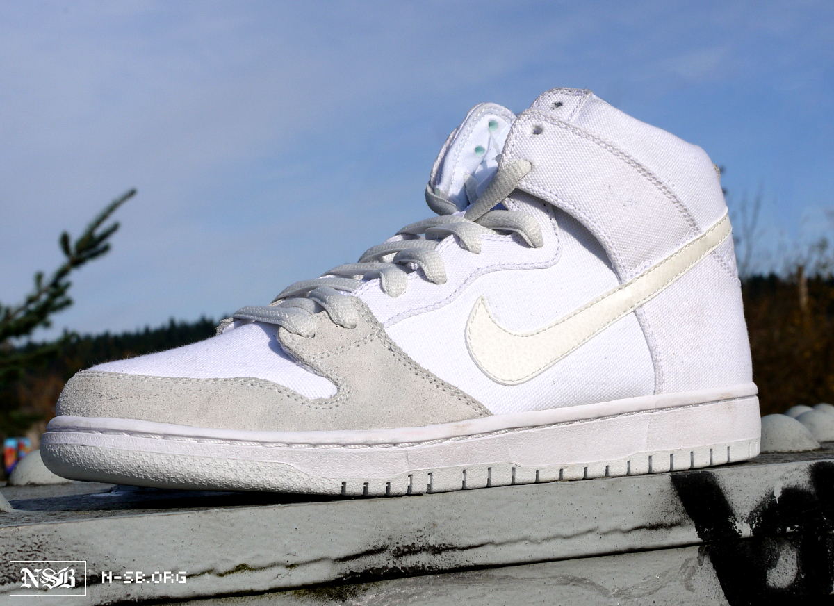 Nike SB Dunk High - White - Metallic Summit