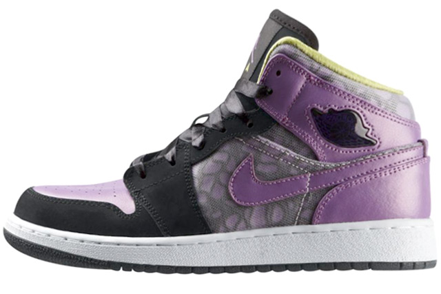 Air Jordan 1 Phat Gs Black Violet Pop Cyber
