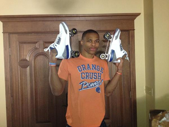 Air Jordan Iii True Blue Roller Skates Russell Westbrook 1