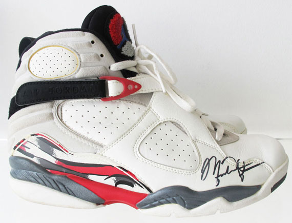 Air Jordan VIII - Game Worn + Autographed by Michael Jordan