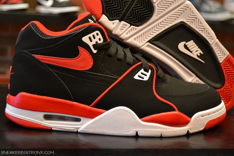 Nike Air Flight 89 Black White Sport Red 2