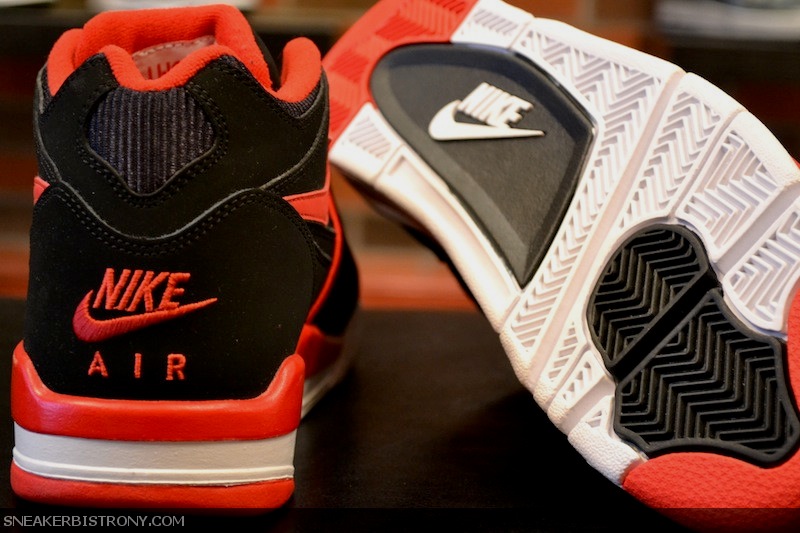 Nike Air Flight 89 Black White Sport Red 3