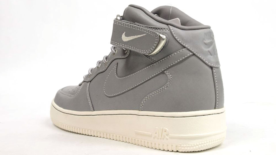 Nike Air Force 1 Mid Premium Grey White 02