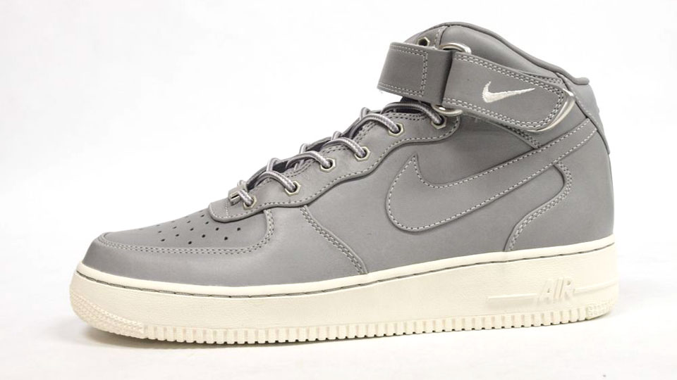 Nike Air Force 1 Mid Premium Grey White 03