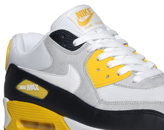 Nike Air Max 90 - White - Grey - Black - Yellow