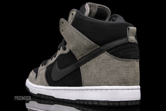 Nike Sb Dunk High Clay Black White 3