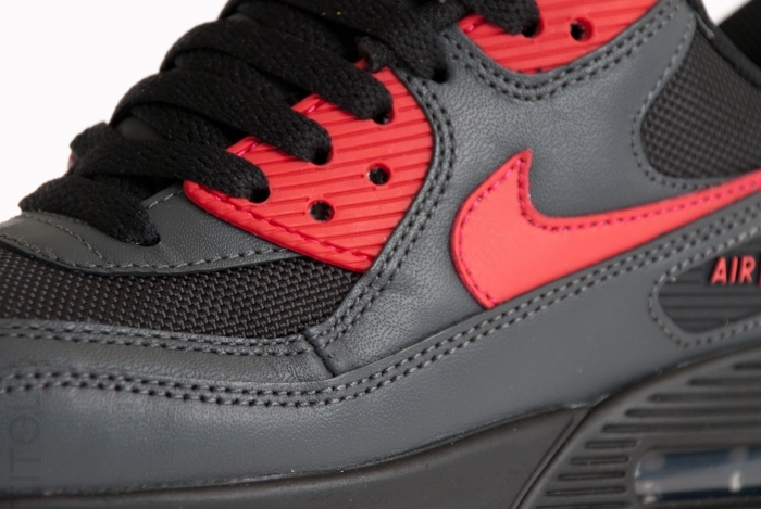 Nike WMNS Air Max 90 – Black – Siren Red – Anthracite