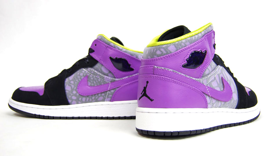 Air Jordan 1 Phat Gs Black Violet Pop Cyber 10