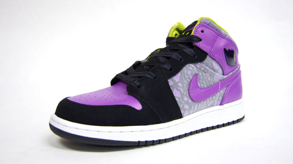 Air Jordan 1 Phat Gs Black Violet Pop Cyber 4
