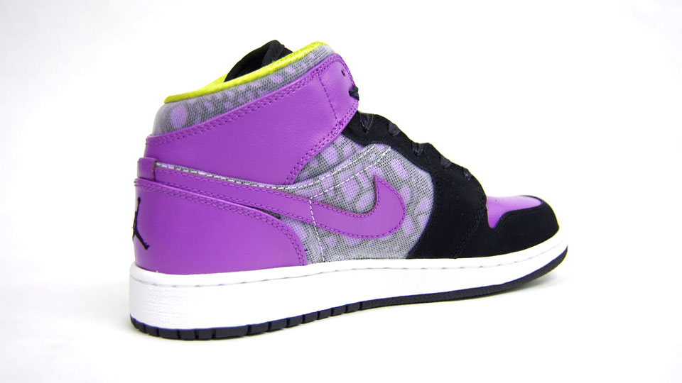 Air Jordan 1 Phat Gs Black Violet Pop Cyber 5