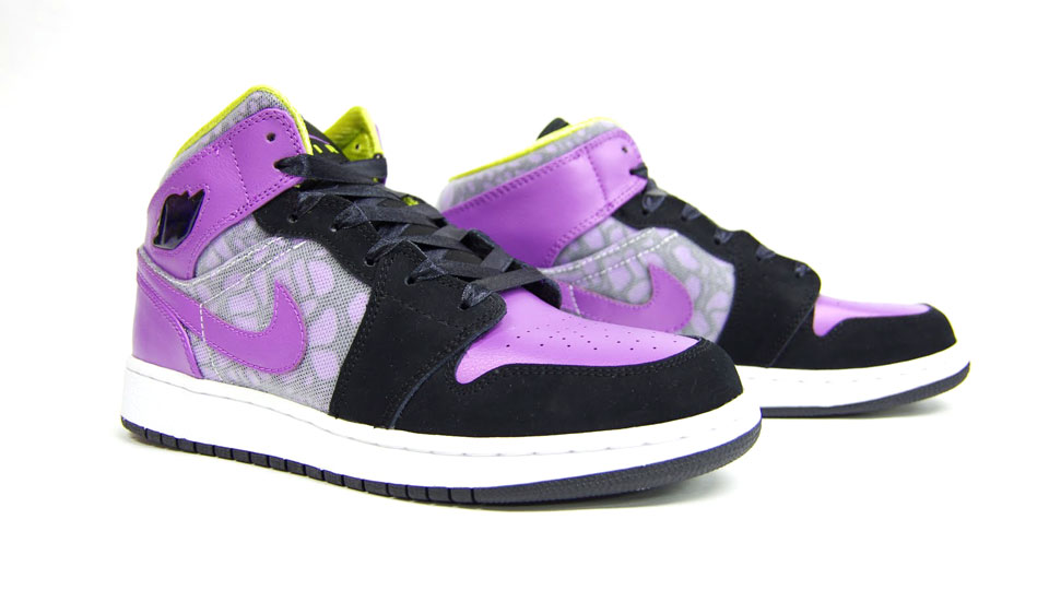 Air Jordan 1 Phat Gs Black Violet Pop Cyber 6