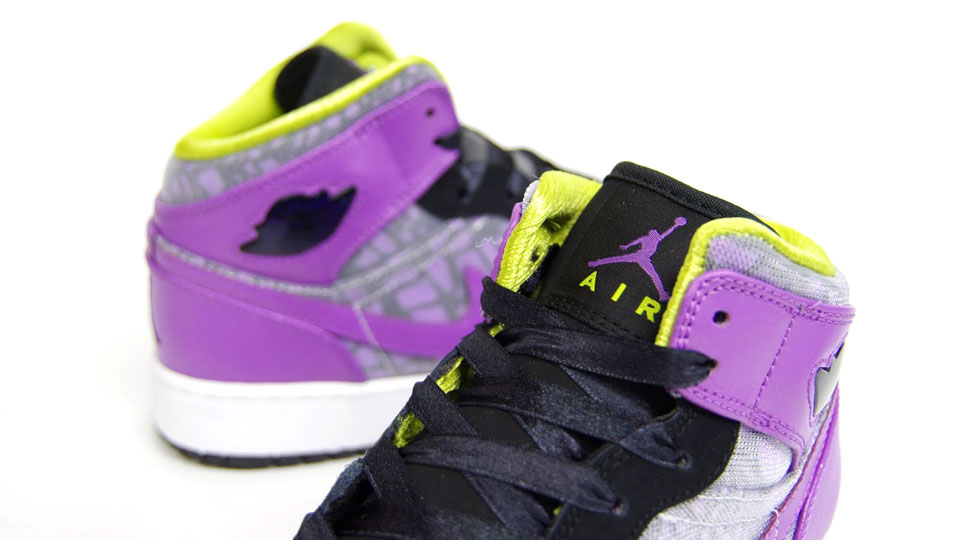Air Jordan 1 Phat Gs Black Violet Pop Cyber 9