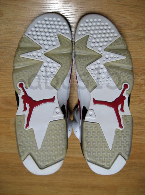 Air Jordan Vi Carmine Autographed Pair Ebay 02