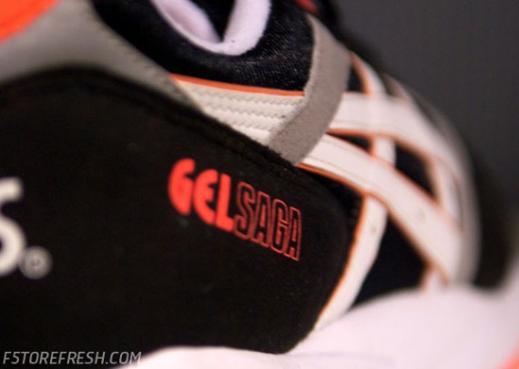 Asics Gel Saga - Black - White - Infrared