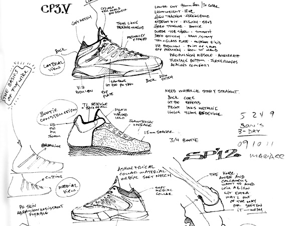 Jordan Cp3.v Design Sketches 17