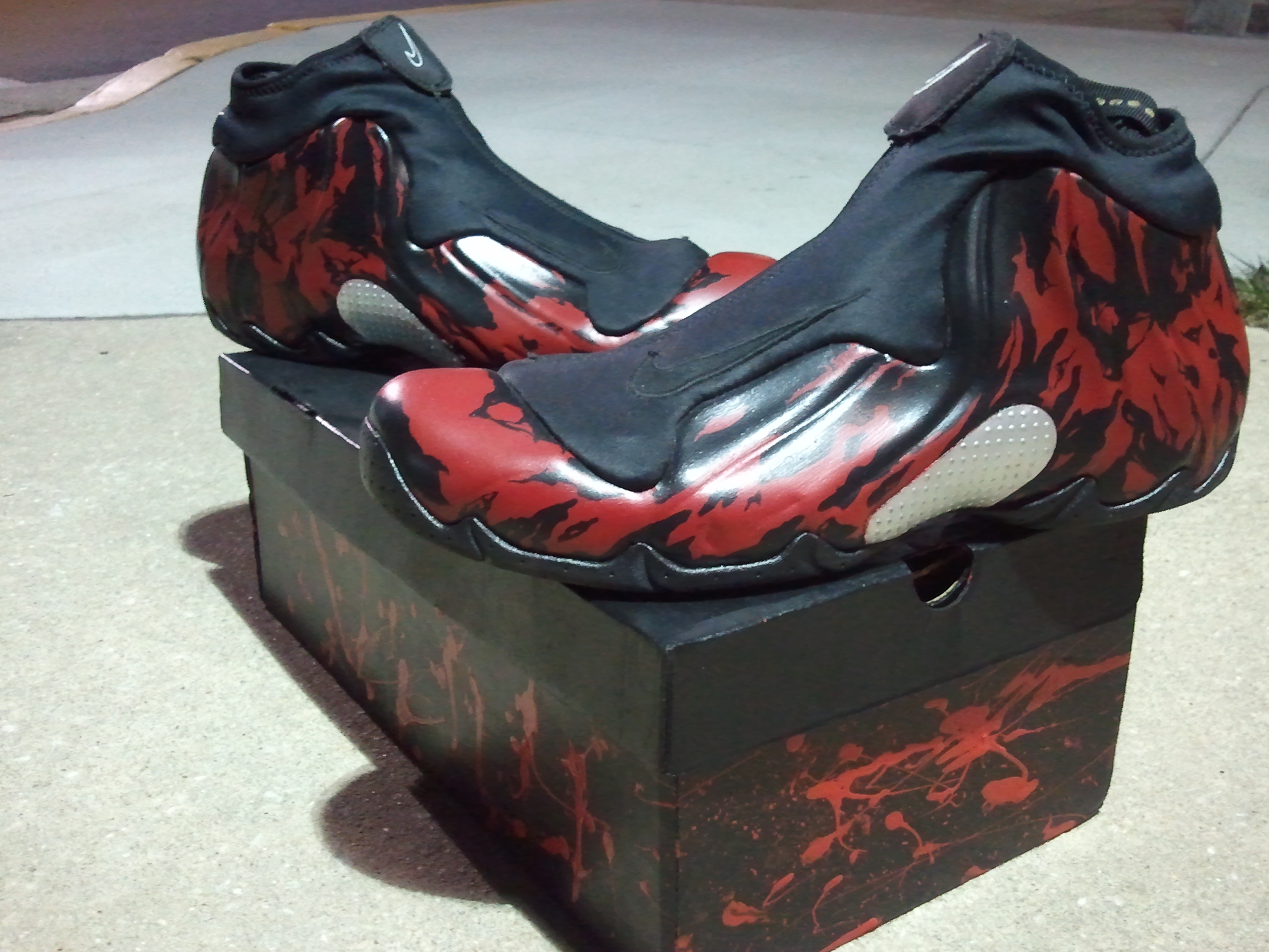 Nike Air Flightposite Carnage Customs Jonathan Carrington 02