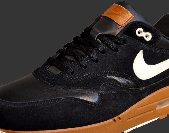 Nike Air Max 1 Prm Leather Black Brown White May 2012 3