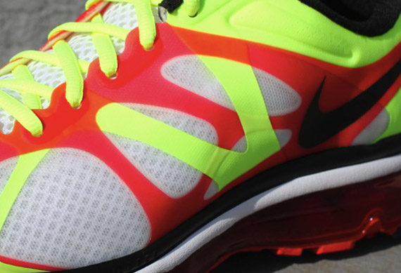 Nike Air Max+ 2012 - White - Black - Volt - University Red