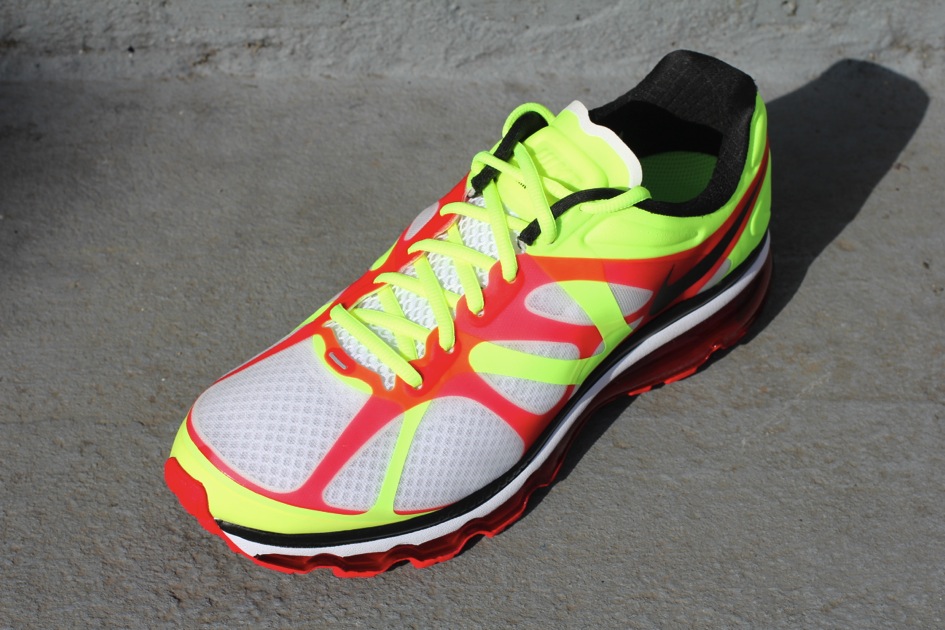 Nike Air Max 2012 White Black Volt University Red 3