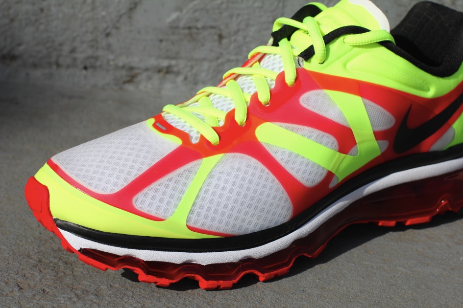 Nike Air Max 2012 White Black Volt University Red 5