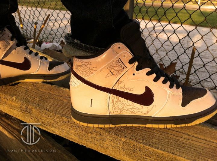Nike Dunk High Mayan Prophecy Custom By Rom 3