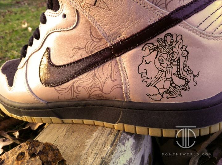 Nike Dunk High Mayan Prophecy Custom By Rom 5