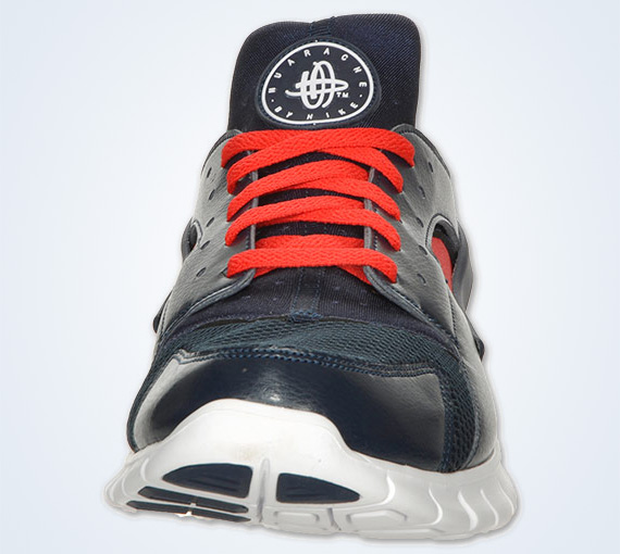 Nike Huarache Free 2012 Obsidian Red Fnl 5