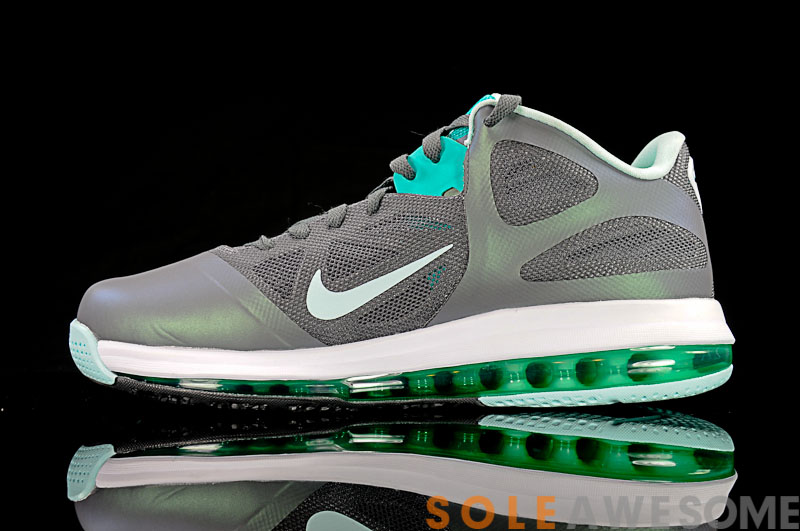 Nike Lebron 9 Low Dark Grey Mint Candy Cool Grey New Green 3