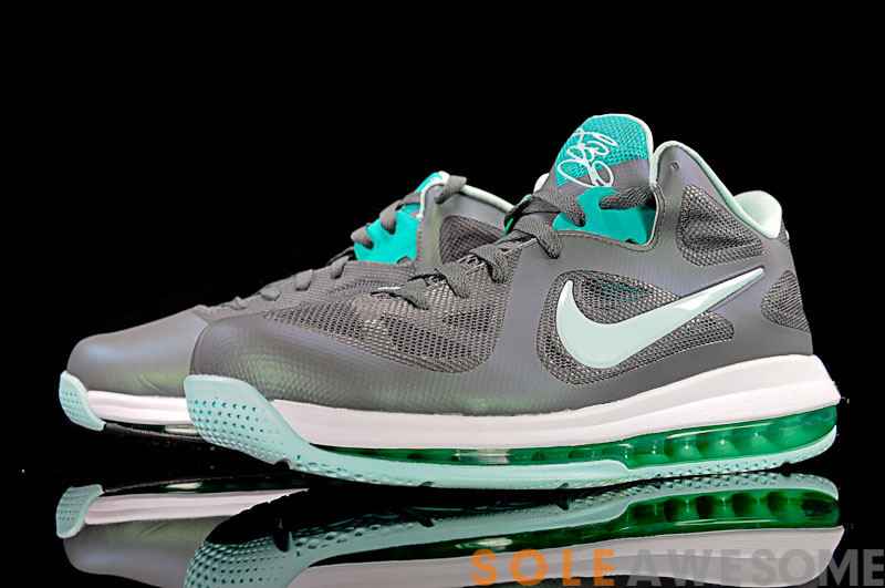 Nike Lebron 9 Low Dark Grey Mint Candy Cool Grey New Green 4